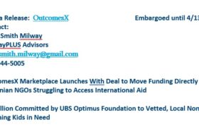 Ярмарок соціальних результатів OutcomesX оприлюднив перші результати співпраці з українськими НУО