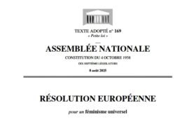 Резолюція Французького парламенту до європейських структур щодо фемінізму